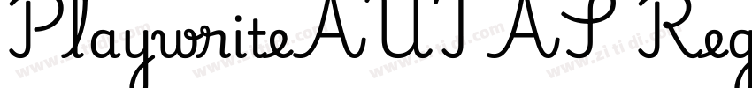 PlaywriteAUTAS Regul字体转换